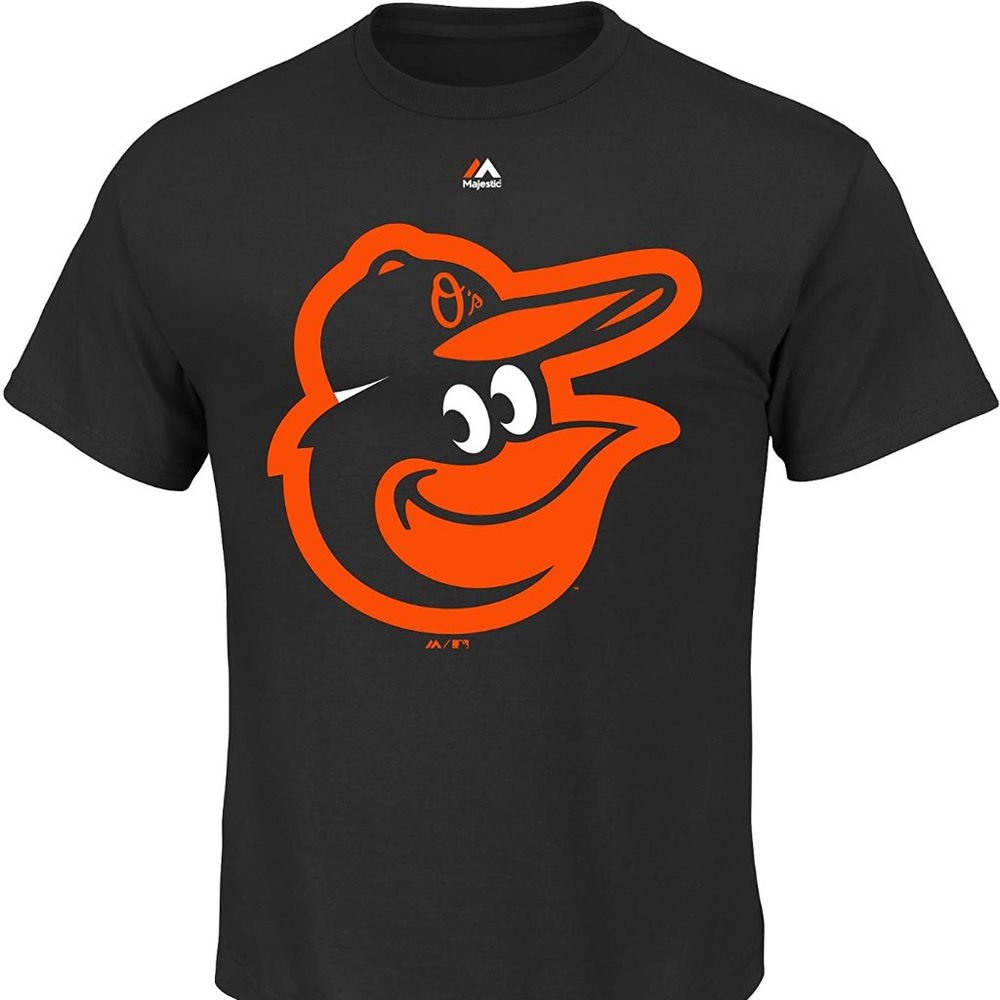 Baltimore Orioles Black Old School logo Tee Sz 3XL